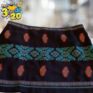 Up brand Aztec print mini skirt size L